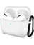 Airpods Pro 2.nesil Kılıf, Tam Koruyucu Özellikli Yumuşak Silikon Airpods Pro 2.nesil Aksesuar Kılıf ile Uyumlu, Anahtarlıklı Kablosuz ve Kablolu Şarj Özellikli Kılıfı, Beyaz 2