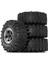Axial SCX10 D90 Wraith 1/10 Rc Tırmanma Paletli Araç Parçaları Siyah Için 118 mm Dış Çaplı Lastikli 4 Adet 1,9 Inç Metal Lastik Jant (Yurt Dışından) 1