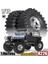 Axial SCX10 D90 Wraith 1/10 Rc Tırmanma Paletli Araç Parçaları Siyah Için 118 mm Dış Çaplı Lastikli 4 Adet 1,9 Inç Metal Lastik Jant (Yurt Dışından) 4