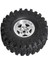 Axial SCX10 D90 Wraith 1/10 Rc Tırmanma Paletli Araç Parçaları Siyah Için 118 mm Dış Çaplı Lastikli 4 Adet 1,9 Inç Metal Lastik Jant (Yurt Dışından) 5
