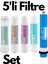 Tüm Kapalı Kasa Su Arıtma Cihazları ile Uyumlu 5'li Su Arıtma Filtre Seti 1