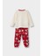 Kız Bebek Disney Mickey & Minnie Yılbaşı Temalı Pijama Takımı Uzun Kollu Üst Uzun Alt F4595A525WN 4