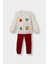 Kız Bebek 2'li Takım Yılbaşı Temalı Triko Kazak Alt F3229A525WN 1