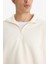 Relax Fit Yarım Fermuarlı Polar Sweatshirt F0448AX25AU 5