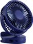 Şarj Edilebilir Klipsli Masaüstü ve Asılabilir Vantilatör 3 Hız 360° Dönebilen Seyahat ve Ev Kullanımı Için Mavi (Yurt Dışından) 1