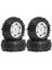 1/10 Rc Paletli Araç Axial SCX10 Pro Capra Trx4,c Için 4 Adet 88MM 1.9in Beadlock Jant ve Yumuşak Kauçuk Lastik Seti (Yurt Dışından) 1