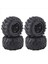 Scy 16101 Pro 16102 Yükseltme 1/16 Rc Tekerlek Parçaları Siyah Için 4 Adet 6034 12MMHEX Kaymaz Kauçuk Lastik (Yurt Dışından) 1