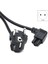 Ab Fiş 2 Pin-4,8 mm - C5 90 Derece/açılı Kablo Güç Kablosu Kablosu Pc Monitör (Yurt Dışından) 2