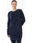 21586 Reglan Kollu Düğme Detaylı Mink Tunik 2