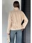 Kadın Bel Lastikli Süet Ceket P-00018946 4