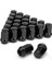 24PCS 12X1 5 Lug Somun Kapalı End Bulge Palamut Koni Lugnuts Fj Cruiser 2007-2022 2001-2007 Sequoia Siyah (Yurt Dışından) 1