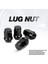24PCS 12X1 5 Lug Somun Kapalı End Bulge Palamut Koni Lugnuts Fj Cruiser 2007-2022 2001-2007 Sequoia Siyah (Yurt Dışından) 5