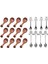 10 Adet Dondurma Tuz Kaşıkları ile 4pcs Kahve Kaşığı Paslanmaz Çelik Köpek Kaşık ve 4pcs Kedi Kaşık Tatlı Kaşık (Yurt Dışından) 1
