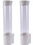 3x Dispenser Otomatik Olarak Kupa Çıkarıcı Tek Kullanımlık Bardak Plastik Fincan Kağıt Fincan Tozu Depolama Rafı (Yurt Dışından) 3