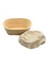 2x Oval Ekmek Prova Kanıtlama Sepeti Rattan Hamur Banneton Baget Brotform ARAÇLARI-17X12X6CM (Yurt Dışından) 2