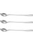Yeni 3pc Uzunluğundaki Paslanmaz Çelik Çay Kahve Kaşığı Kokteyl Dondurma Kaşık Spoons Çatal Bıçak Takımı Sivri Başlık (Yurt Dışından) 1