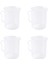 4x Sürahi Ölçüm 250ML Dereceli Beher Berrak Beyaz Plastik Fincan (Yurt Dışından) 1