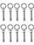 10PCS M8 x 60MM Genişletme Cıvatası Cıvatası 304 Paslanmaz Çelik Halka Kaldırma Ankraj Göz Cıvatası Genişletme Göz Cıvatası (Yurt Dışından) 1