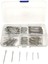 350PC Split Pins Cotter Fixings Set Çeşitli Boyutlar Çinko Kaplama Çelik Sabit Kılıf (Yurt Dışından) 2
