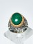 Özel Tasarım 925 Ayar Gümüş Yeşil Akik Taşlı Erkek Yüzük – Şıklığın ve Zarafetin Buluşması 3