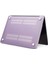 Mat Pc Ön ve Arka Koruyucu Telefon Kılıfı Cep Telefonu Çantası Kabuğu MacBook Pro 13 Inç A1706 / A1708 / A1989 / A2159 / A2251 / A2289 / A2338 - Mor (Yurt Dışından) 5