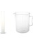 1 Pcs 1000 ml Tutamaklı ve 1 Pcs Lab Seti 250 ml Serbest Beyaz Plastik Sıvı Ölçüm Dereceli Silindir (Yurt Dışından) 1