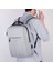 USB Portlu Günlük Naylon Oxford Kumaş Sırt Çantası Su Geçirmez Dizüstü Bilgisayar Çift Omuz Çantası - Gri (Yurt Dışından) 2