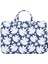 H34-B01 Saplı Tasarımlı Krizantem Desenli Dizüstü Bilgisayar Polyester Fermuarlı Dizüstü Bilgisayar Taşıma - Mavi/13 Inç Dizüstü (Yurt Dışından) 2