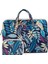 Lısen Desen Baskılı Tuval Taşıma Çantası 13,3 Inç Dizüstü Bilgisayarlar Için Taşınabilir Saklama Çantası Mini Çantalı - Renk: Yapraklar Mavisi (Yurt Dışından) 1