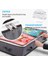 KZ-001001 4 Adet 100*50*15 cm Yatak Altı Fermuarlı Çanta, Saplı, Şeffaf Pencereli, Katlanabilir Battaniye ve Giysi Saklama Kutusu - Gri (Yurt Dışından) 2