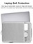 Haweel HWL7020 14-15 Inç MacBook Pro 14 Inç (2021) / 15 Inç (2013) / (2016) Çizilmeye Dalı Taşıma Çantası Saplı Taşınabilir Kol Çantası - Gri (Yurt Dışından) 4