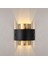 Noctra Çift Yönlü Metal Tekli Aplik Siyah Parlak Gold Gövde, Modern Tasarım Duvar Lamba NOCTRA-15351 5
