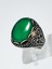 Zarif Yeşil Akik Taşlı 925 Ayar Gümüş Erkek Yüzük – Asalet ve Doğallık Bir Arada 2