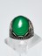 Zarif Yeşil Akik Taşlı 925 Ayar Gümüş Erkek Yüzük – Asalet ve Doğallık Bir Arada 3