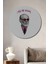 Dekoratif Ahşap Yuvarlak Tablo Sigmund Freud Fantazileri Okuyorum 1