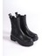Lora Bağcıksız Lastikli Ortopedik Taban Kadın Bot Cst - Siyah 3