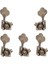 5pcs Gitar Vintage Açık Bas Gitar Ayarlama Anahtar Pegs Makine Kafaları Tunerler 1L4R 5 Teller Için Bas Bronz (Yurt Dışından) 1