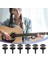 6 Adet Kafa Gitar Kayışı Düğmeleri Kayış Kilitleri Krom (Siyah) (Yurt Dışından) 4