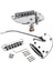 Metal Tremolo Köprü Set Vidaları Mustang Jazzmaster Gitar Yedek Aksesuarlar Için Anahtarlar Kolay Çalışma- Gümüş (Yurt Dışından) 4