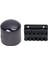2 Pcs Siyah Elektrik Gitar Parçaları 1 Pcs Elektro Gitar Hacim Tonu Kontrol Topçusu ve 1 Pcs 6 Eyer Hardtail Köprüsü Üst Yük 65MM Elektrikli Gitar Köprüsü (Yurt Dışından) 1