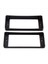 6pcs Siyah Kavisli Humbucker Pikaplar Elektro Gitar Için Çerçeve Montaj Halkaları (Yurt Dışından) 3