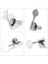 12PCS Gitar Ayarlama Pegs Elektrik Bas Tuner Peg Gitar Açık Dişli Ayarlama Pegs Makine Başlıkları Çamurluk Caz Bas Gümüş (Yurt Dışından) 4