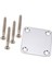 2 Set Electric Gitar Aksesuarları 1 Set Boyun Plakası Vidalı ve 1 Set Köprü Saddles Düz Set (Yurt Dışından) 2