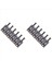 12 Pcs Metal Guitar Köprüsü Eyer Top Silin String Tremolo Köprü Saddles Elektro Gitar Yedek Parçaları Siyah (Yurt Dışından) 1