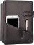5281 Ajanda Tarihsiz Çizgili 17X24 Ajanda Defter 160 Yaprak Ivory Kağıt Deri Telefon Kılıflı Hesap Makineli Organizer, Siyah 2