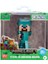 Minecraft Metal Tekli Figür Steve In Diamond Armor 1