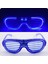 Mavi LED Işıklı Parti Gözlüğü - Neon 3 Modlu 4