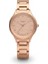 Kadın Kol Saati Rose Gold Renk, Rose Gold Kadran - Şık Metal Kordon, 2 Yıl Garantili 1
