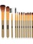 12'li Metal Kutulu Makyaj Fırça Seti Yumuşak Kıllar ile Profesyonel Kullanım İçin 3