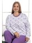 Büyük Beden Pamuklu 2 Iplik Kışlık Uzun Kollu Pijama Takımı 2